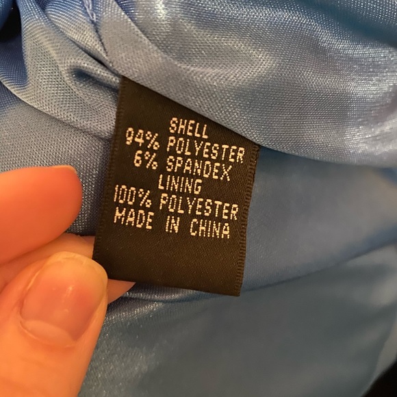 Adrianna Papell Blue Cocktail Dress 2P - Picture 8 of 8